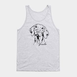 Hungarian Vizsla dog lover portrait Tank Top